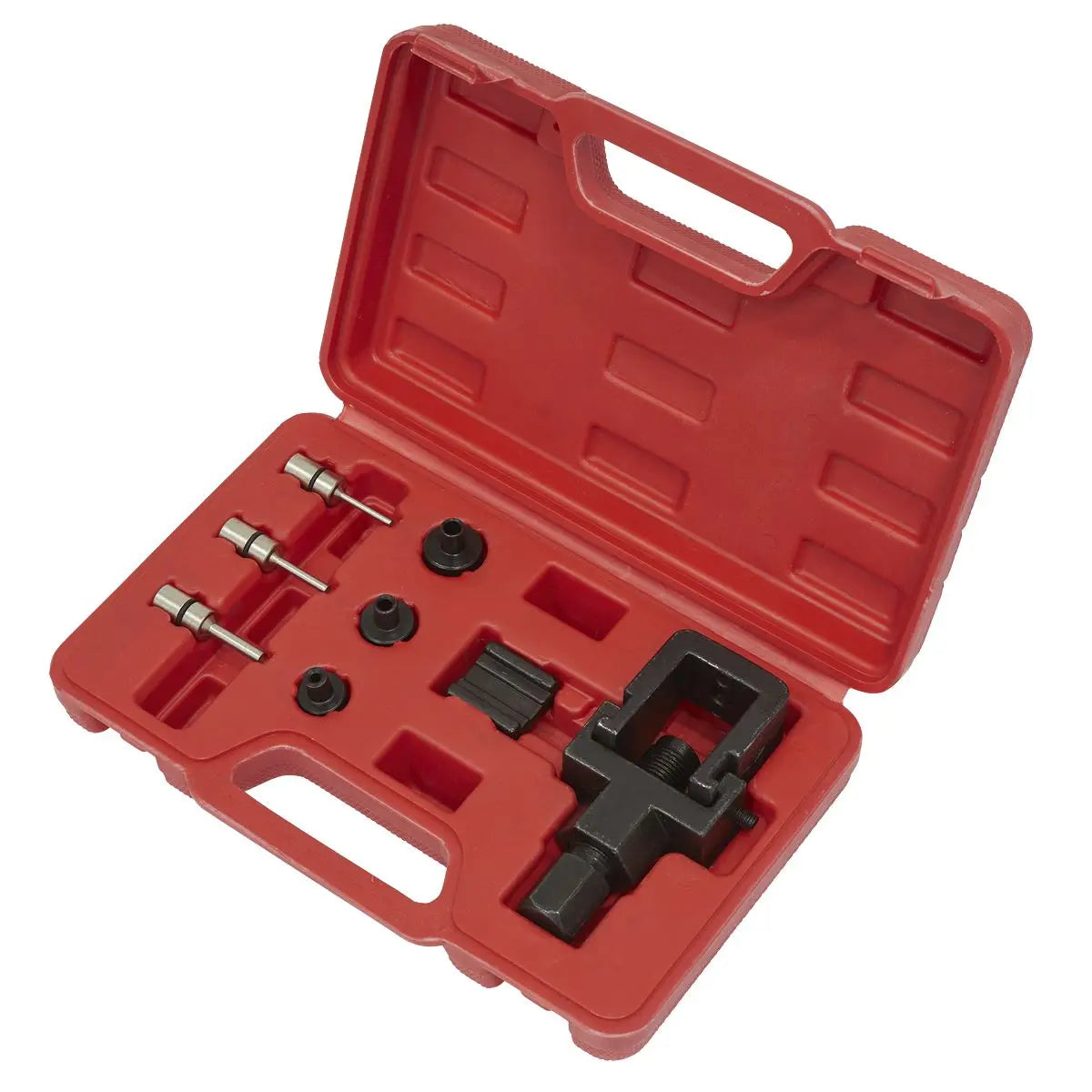 Sealey Heavy-Duty Motorcycle Chain Splitter & Riveting Tool Set 