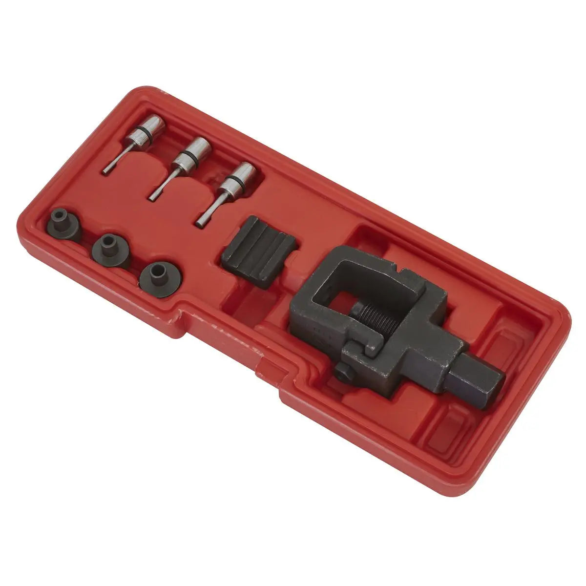 Sealey Heavy-Duty Motorcycle Chain Splitter & Riveting Tool Set 