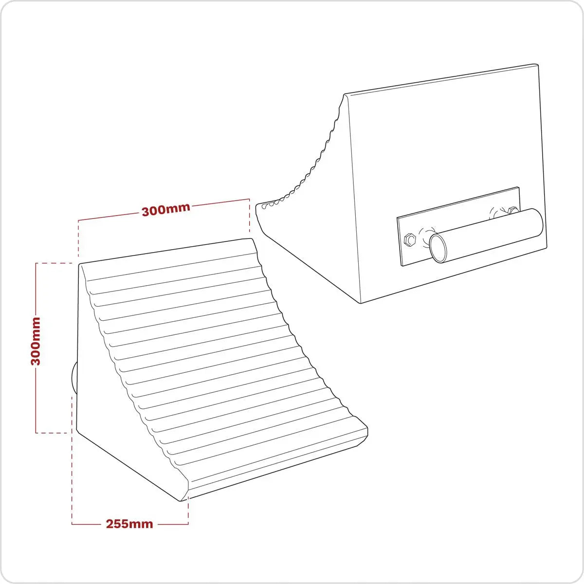 Sealey Heavy-Duty Rubber Wheel Chock - Single 