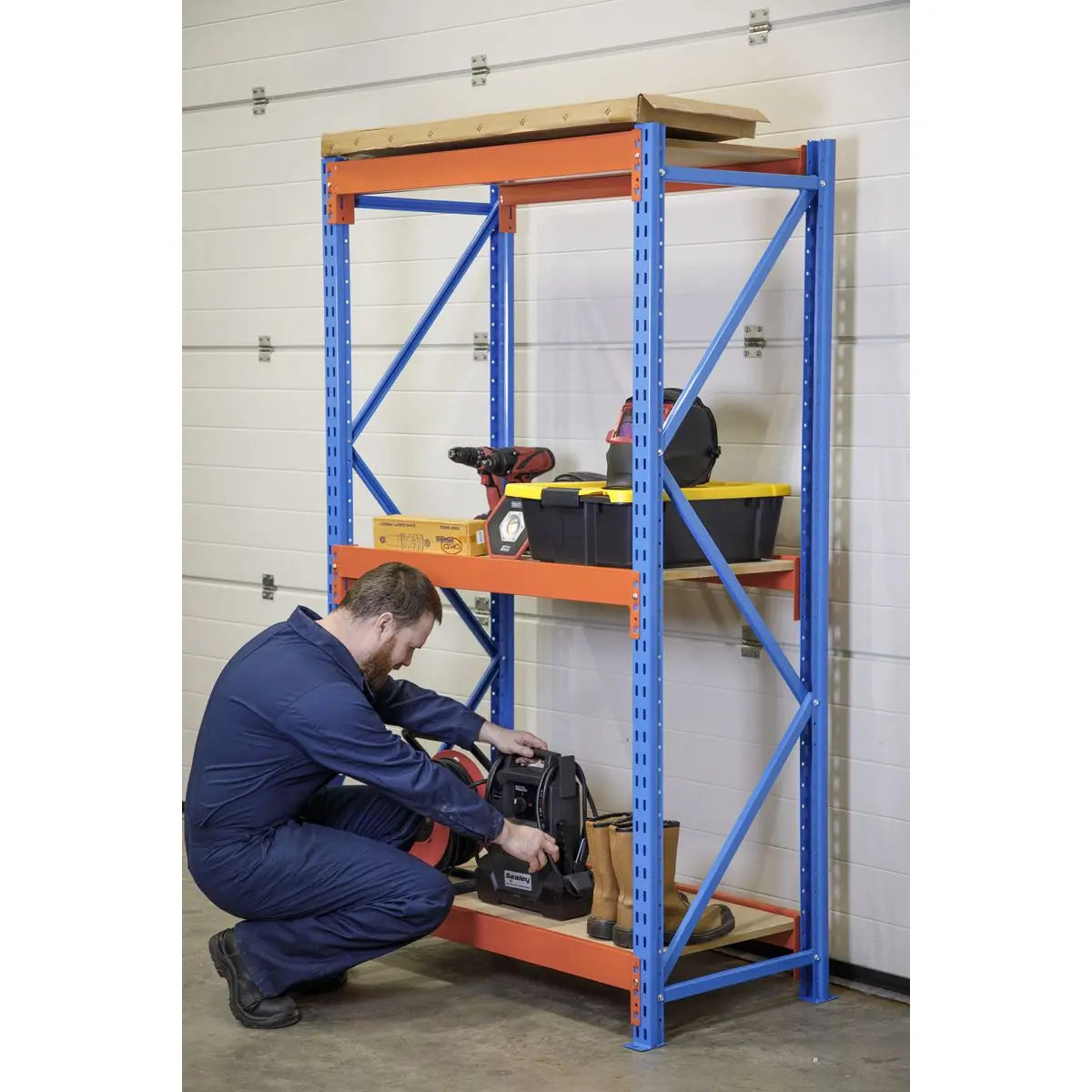 Sealey Heavy-Duty Shelving Unit with 3 Beam Sets 900kg Capacity Per Level 