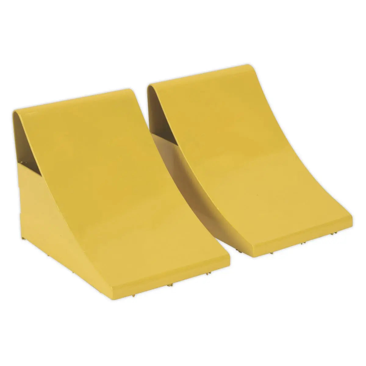 Sealey Heavy-Duty Steel Wheel Chocks 4kg - Pair 