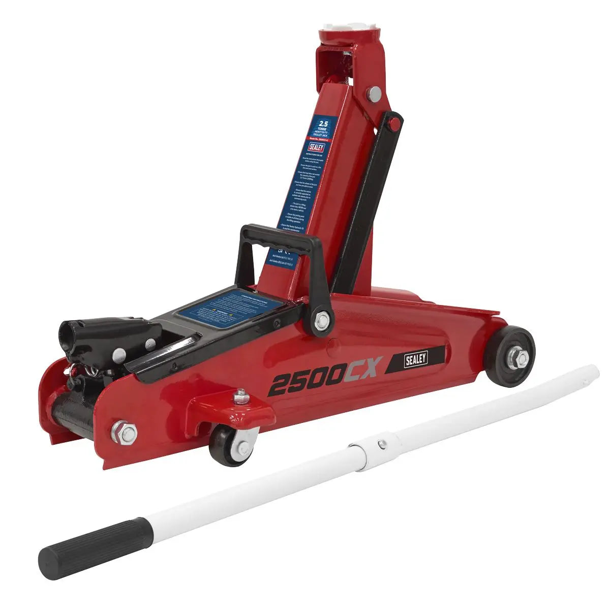 Sealey Heavy-Duty Trolley Jack 2.5 Tonne  White Rose Tools