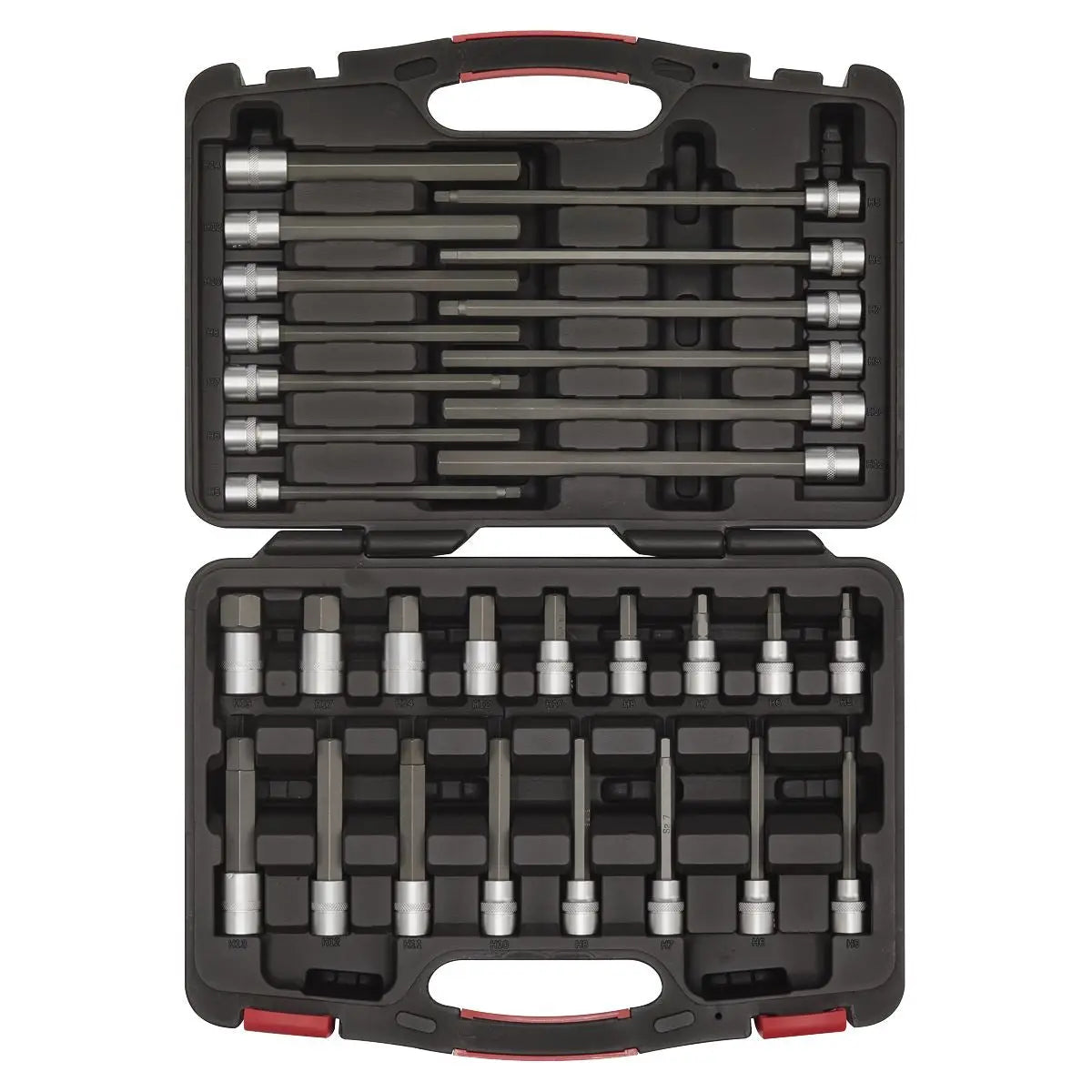 Sealey Hex Socket Bit Set 30 Piece 3/8" Drive Metric 5-19mm Premier 