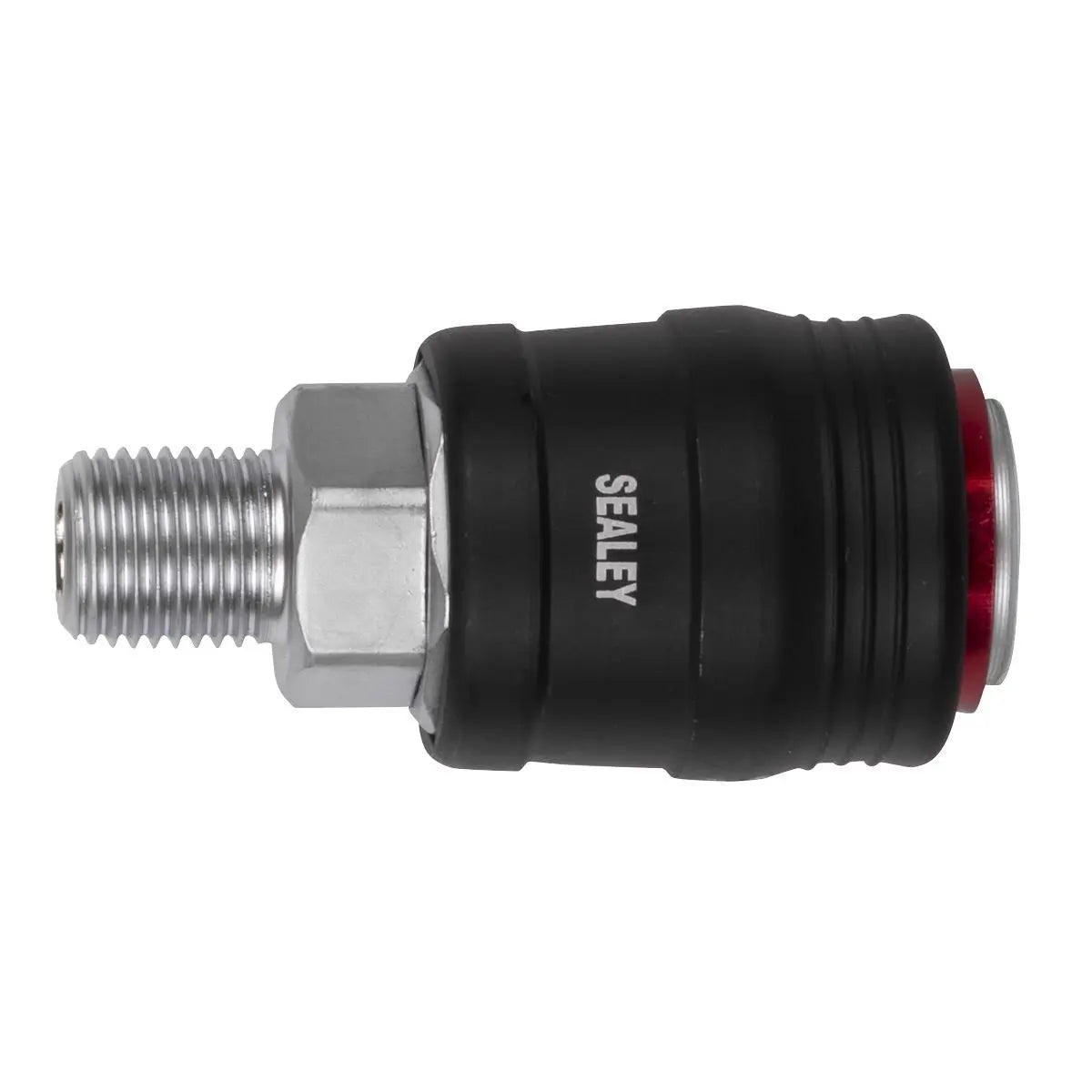 Sealey High Flow Coupling Body Male 1/4"BSPT  White Rose Tools