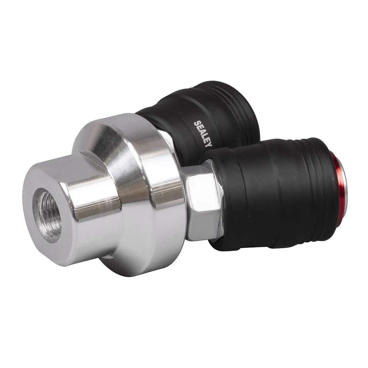 Sealey High Flow Twin Coupling Body Female Thread 1/4"BSPT  White Rose Tools