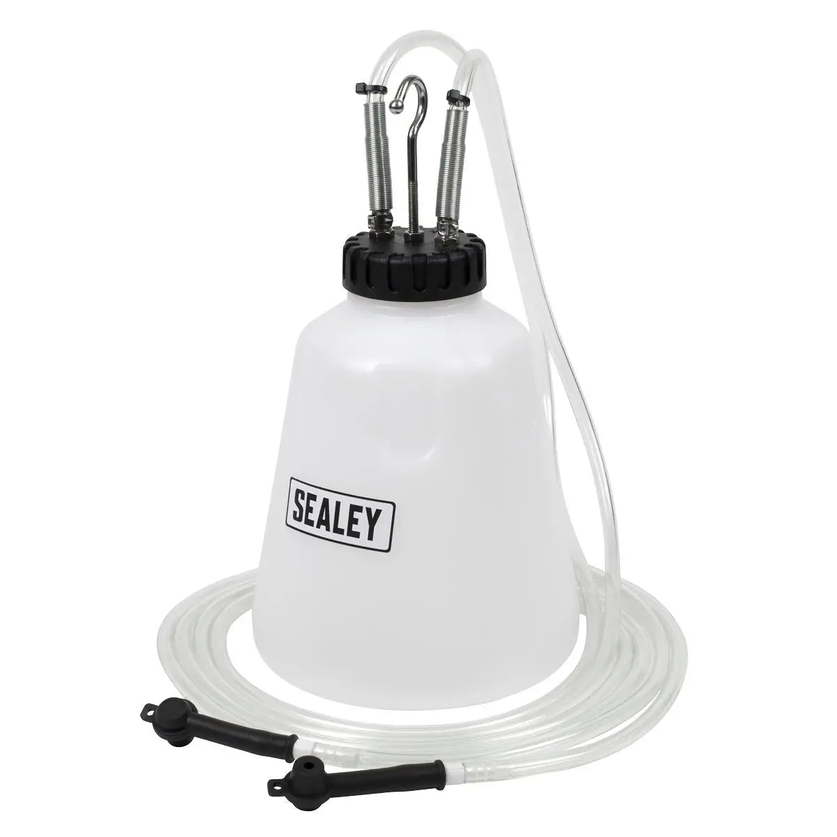 Sealey High Flow Twin Pipe Brake Bleed Bottle 2L  White Rose Tools