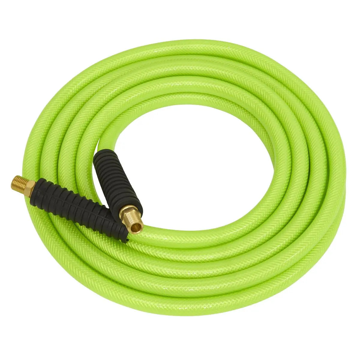 Sealey High-Visibility Air Hose with 1/4"BSP Unions 15m x 8mm  White Rose Tools