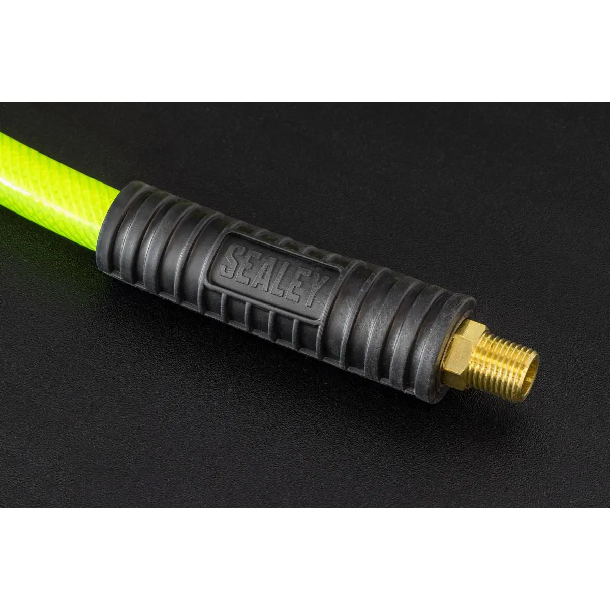 Sealey High-Visibility Air Hose with 1/4"BSP Unions 15m x 8mm  White Rose Tools