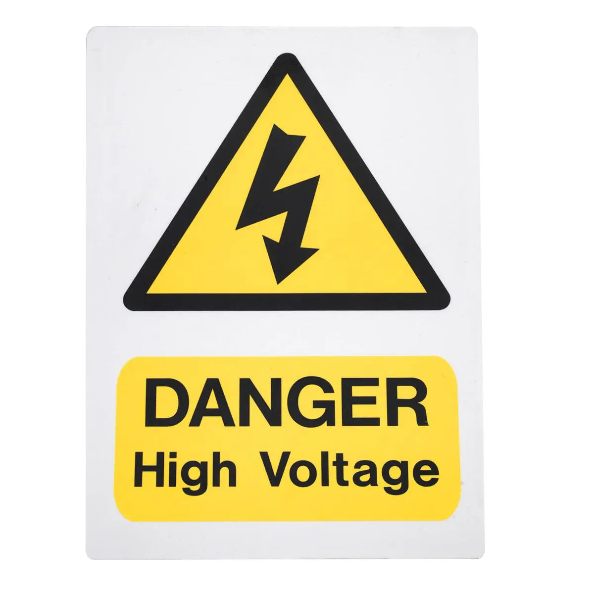 Sealey High Voltage Warning Sign 200 x 300mm 