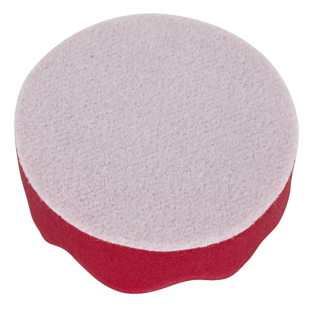 Sealey Hook and Loop Buffing and Polishing Foam Head 80mm x 25mm Red Ultra Soft 