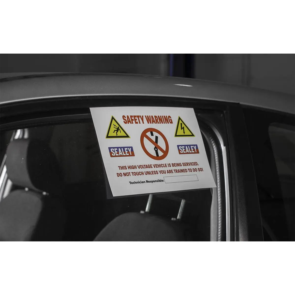 Sealey Hybrid/Electric Vehicle Warning Sign 