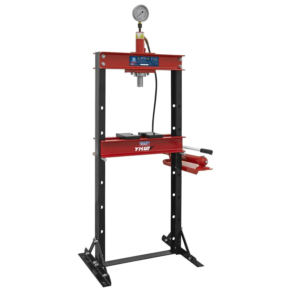 Sealey Hydraulic Floor Type Press 12 Tonne  White Rose Tools