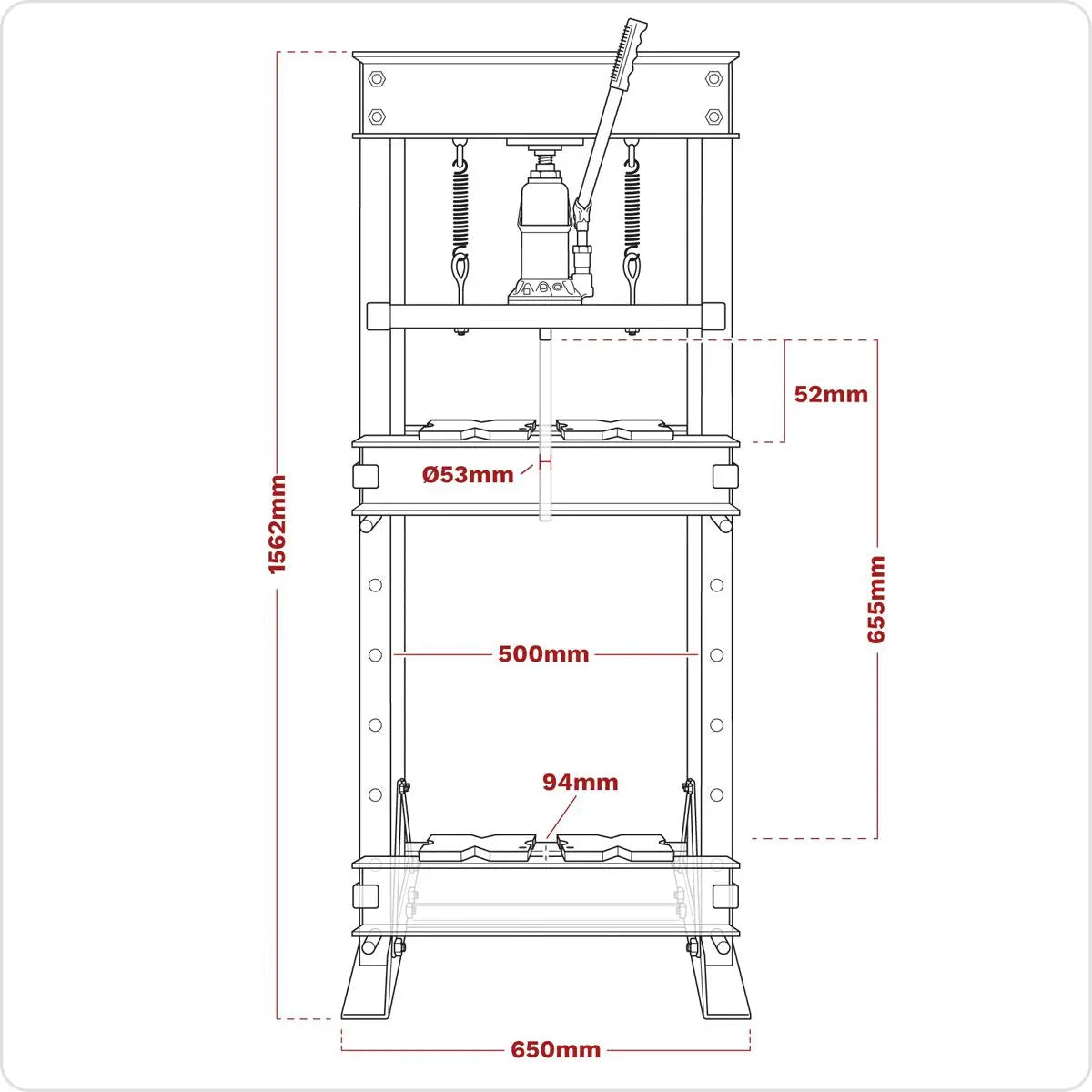 Sealey Hydraulic Floor Type Press 20 Tonne 