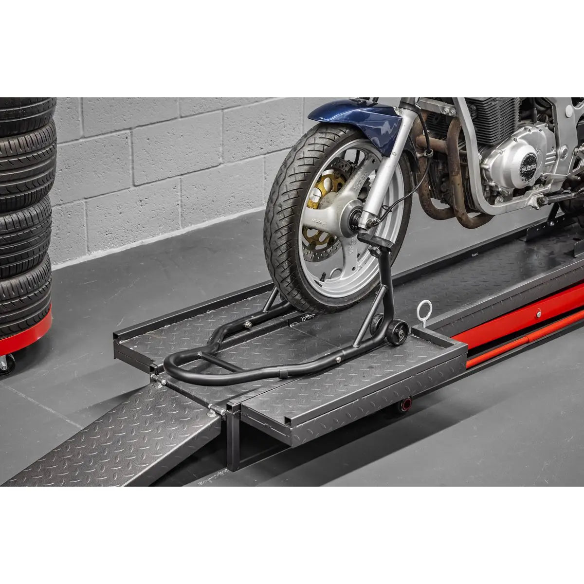 Sealey Hydraulic Motorcycle Lift 450kg Capacity  White Rose Tools