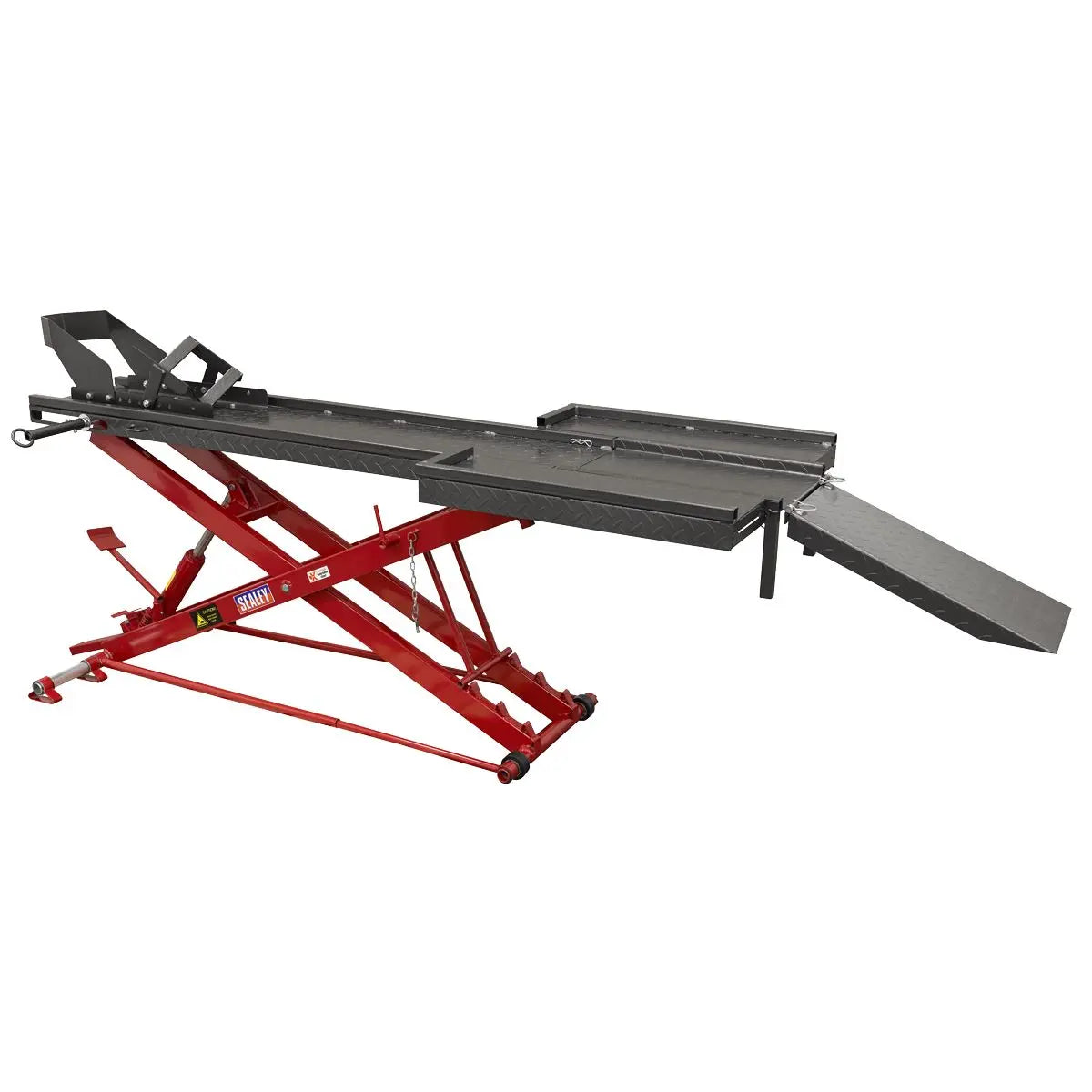 Sealey Hydraulic Motorcycle Lift 450kg Capacity  White Rose Tools