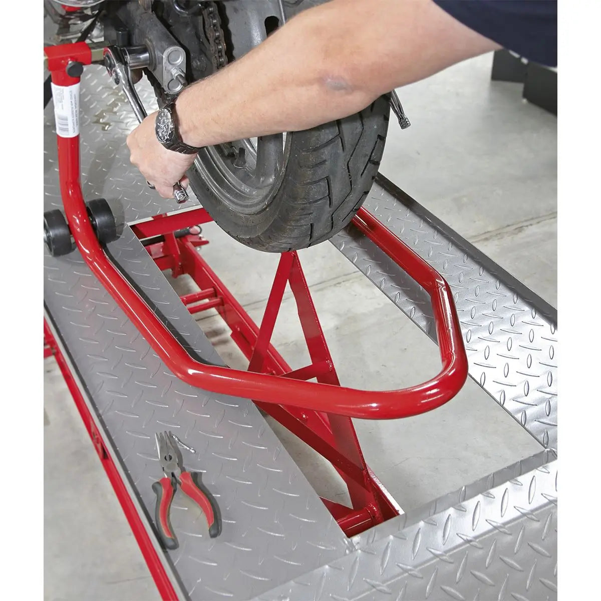Sealey Hydraulic Motorcycle Lift 454kg Capacity 