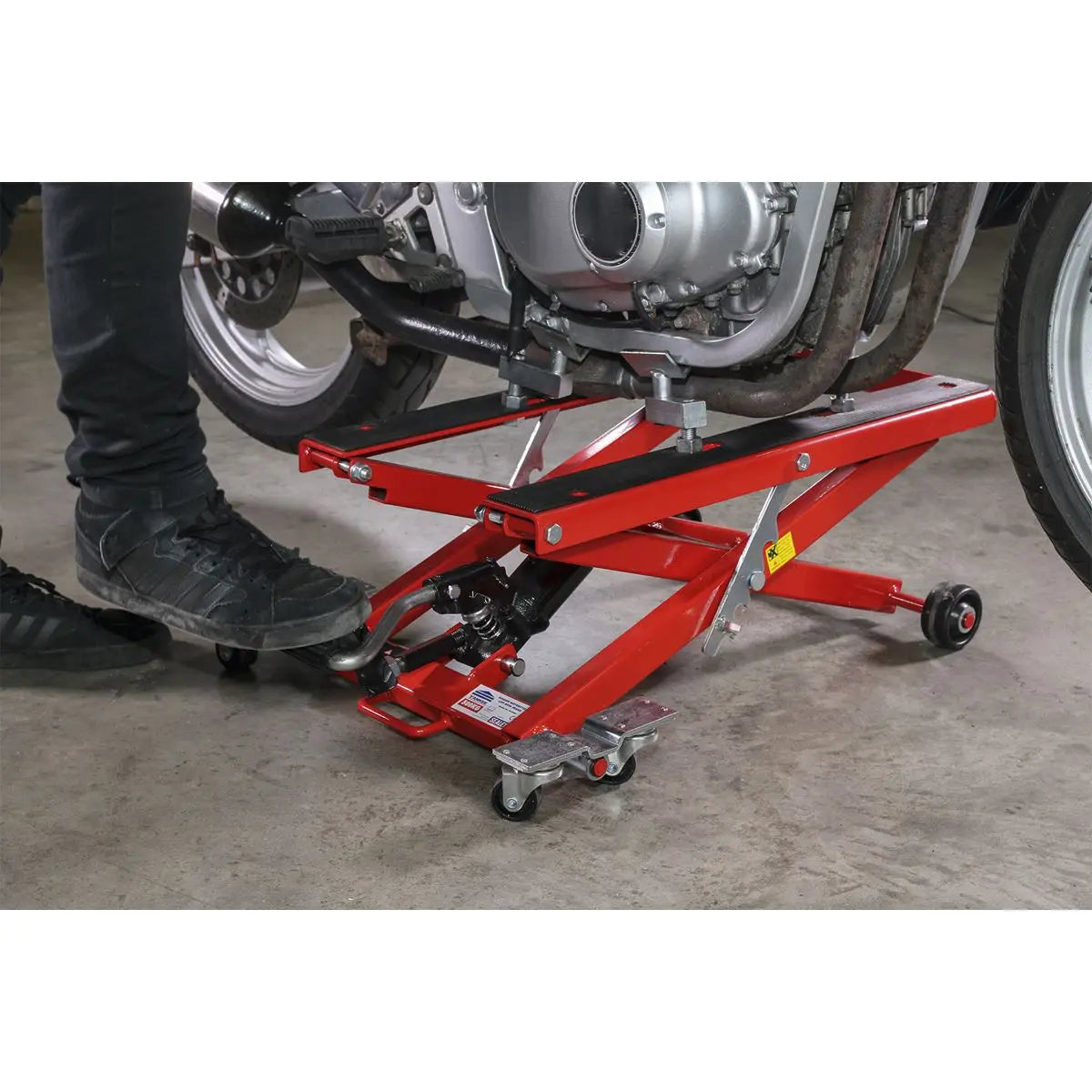 Sealey Hydraulic Motorcycle & Quad Scissor Lift 500kg Capacity 