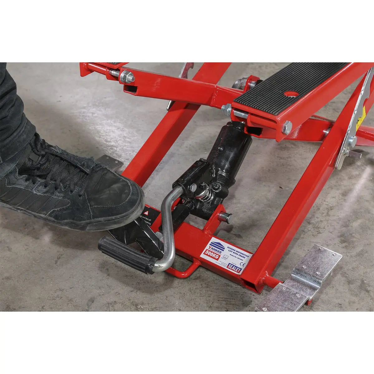 Sealey Hydraulic Motorcycle & Quad Scissor Lift 500kg Capacity 