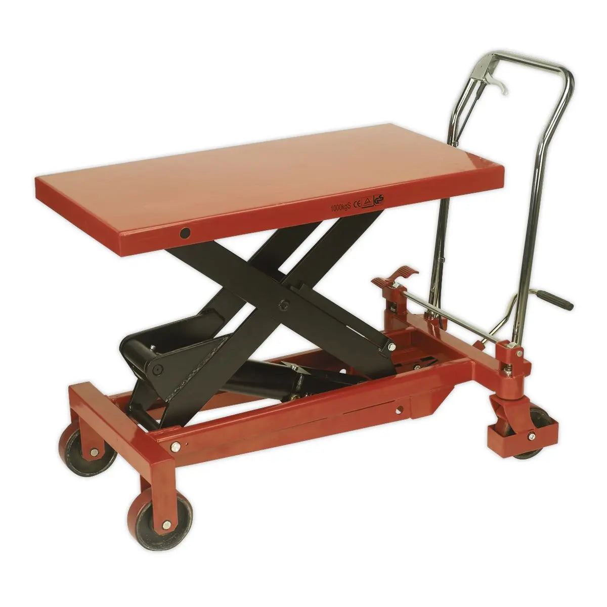 Sealey Hydraulic Scissor Lift Platform Table 1000kg 