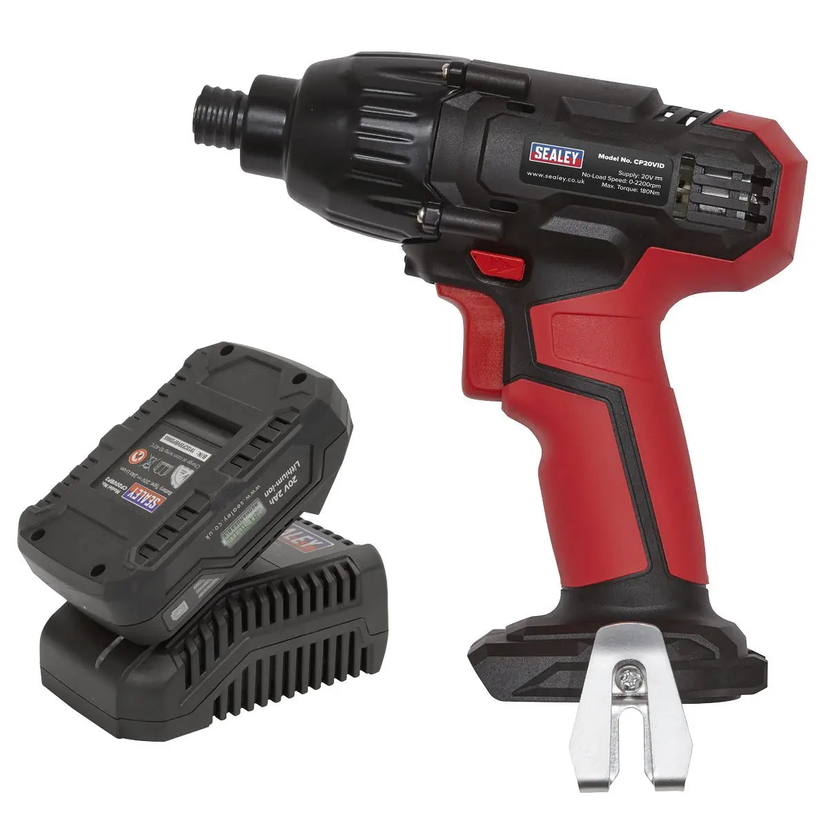 Sealey Impact Driver Kit 1/4" Hex Drive 20V 2Ah SV20 Series 