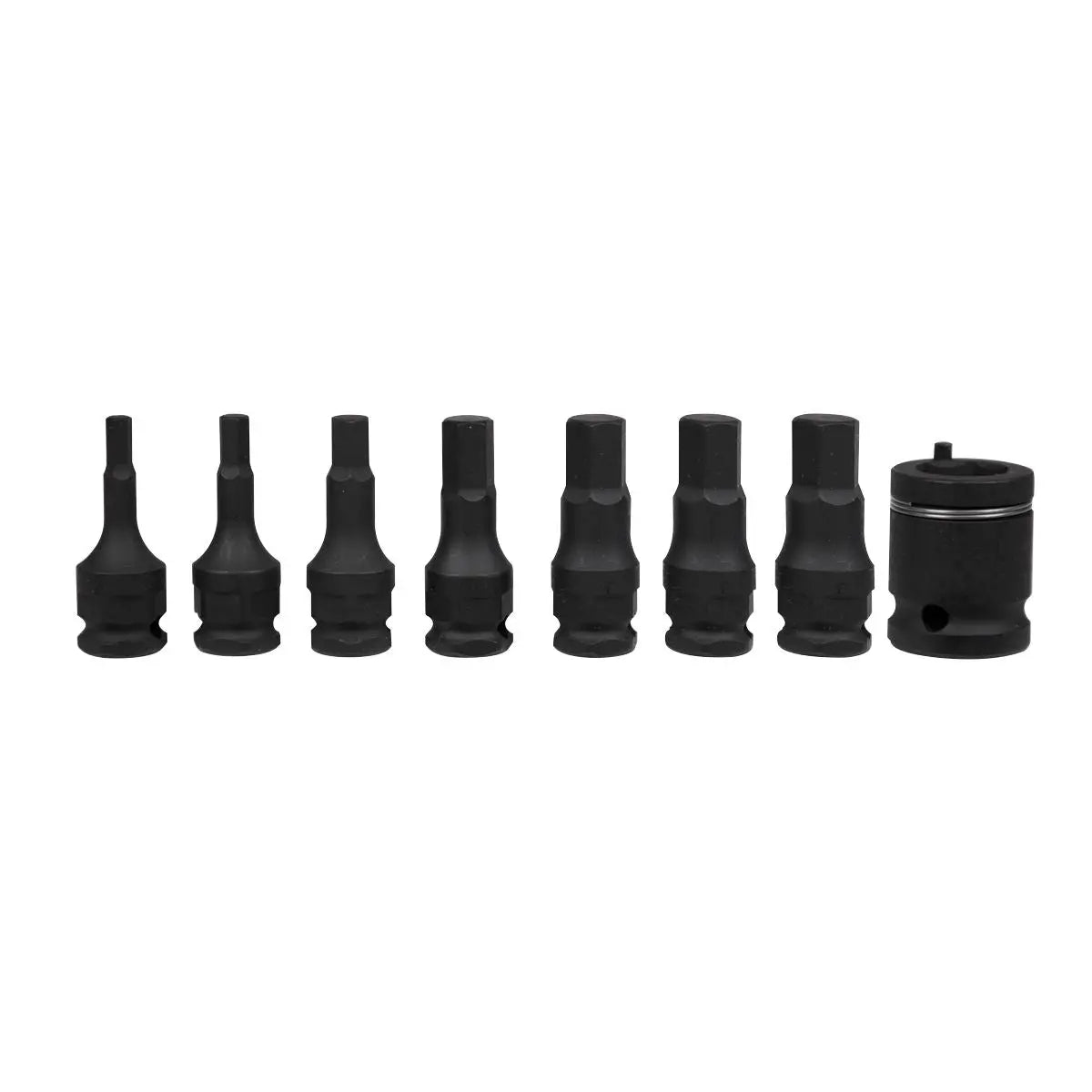 Sealey Impact Hex Socket Bit Set 8 Piece 3/8" Drive 5-17mm in EVA Storage Tray 