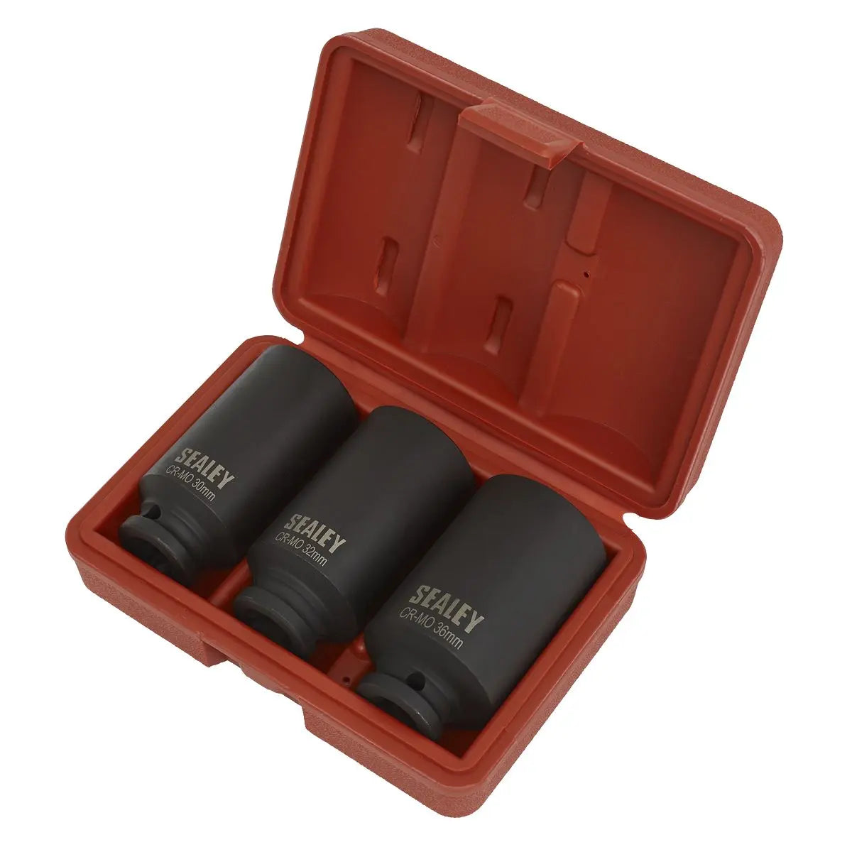 Sealey Impact Hub Nut Socket Set 3pc 12-Point 1/2"Sq Drive 