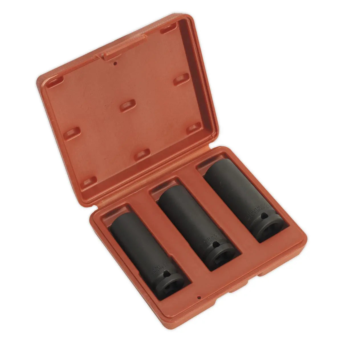 Sealey Impact Socket Set 3pc Deep 1/2"Sq Drive 