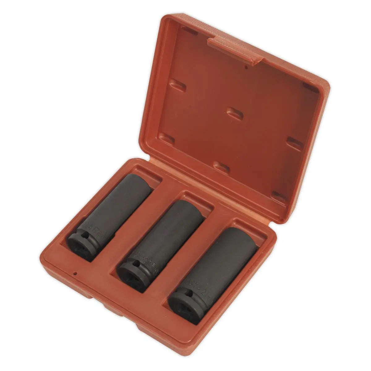 Sealey Impact Socket Set 3pc Deep 1/2"Sq Drive 