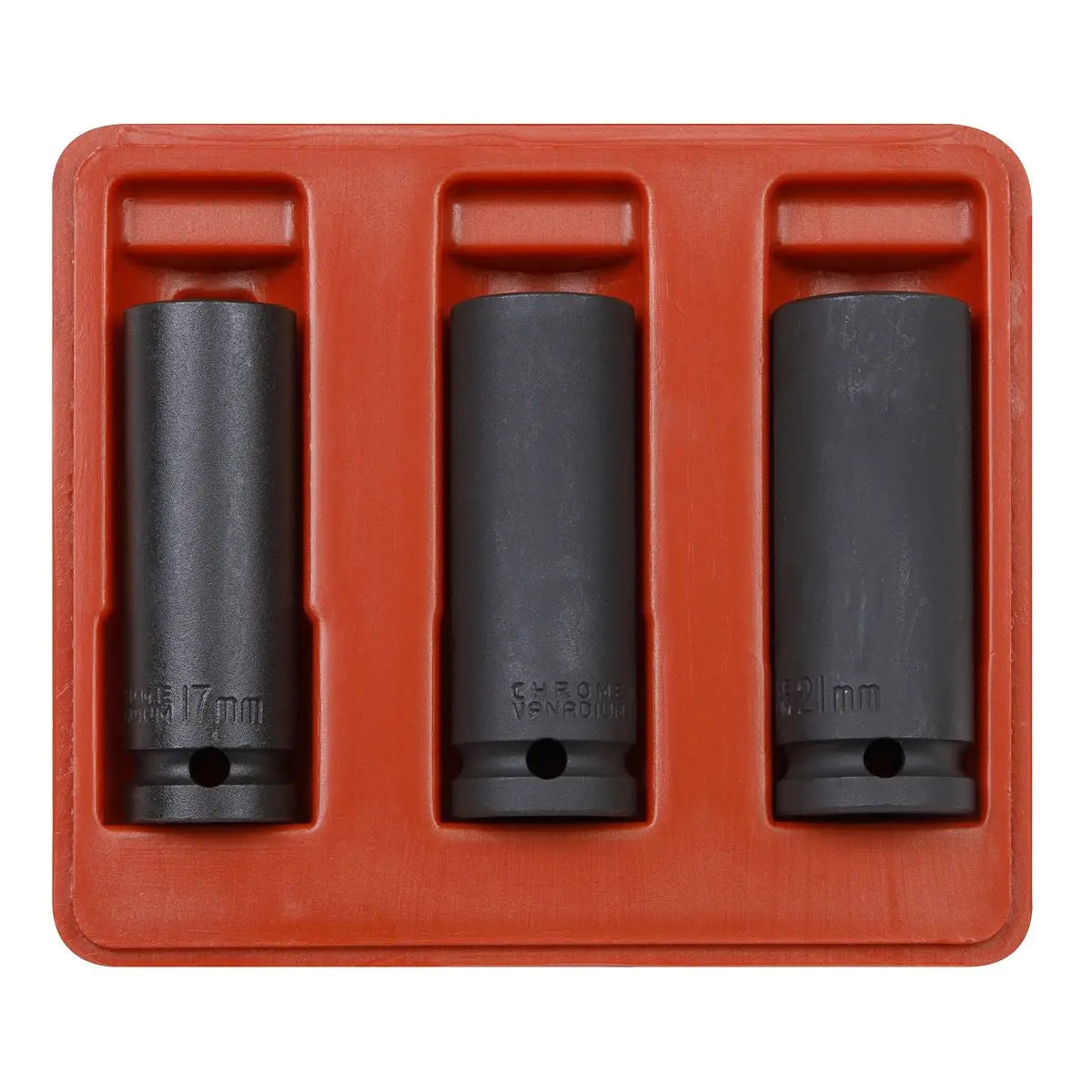 Sealey Impact Socket Set 3pc Deep 1/2"Sq Drive 