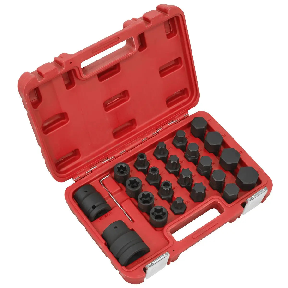 Sealey Impact Socket & Bit Set, 3/4"Sq & 1"Sq Drive 23pc  White Rose Tools