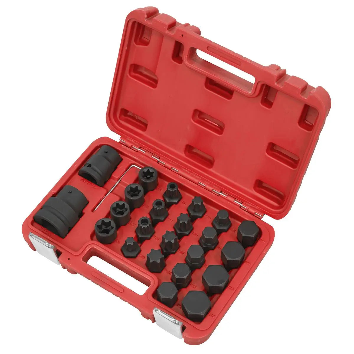 Sealey Impact Socket & Bit Set, 3/4"Sq & 1"Sq Drive 23pc  White Rose Tools