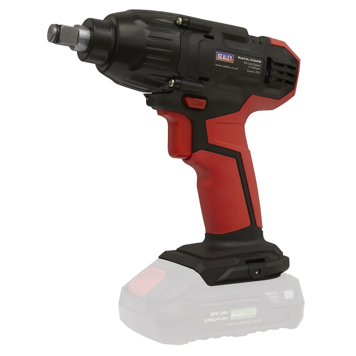 Sealey Impact Wrench 20V SV20 Series 1/2"Sq Drive - Body Only 