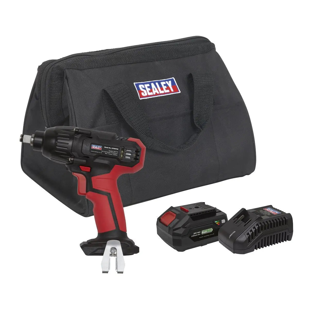 Sealey Impact Wrench Kit 1/2"Sq Drive 230Nm 20V 4Ah SV20 Series 