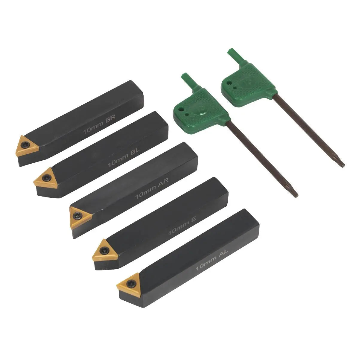Sealey Indexable 10mm Lathe Turning Tool Set 5pc 