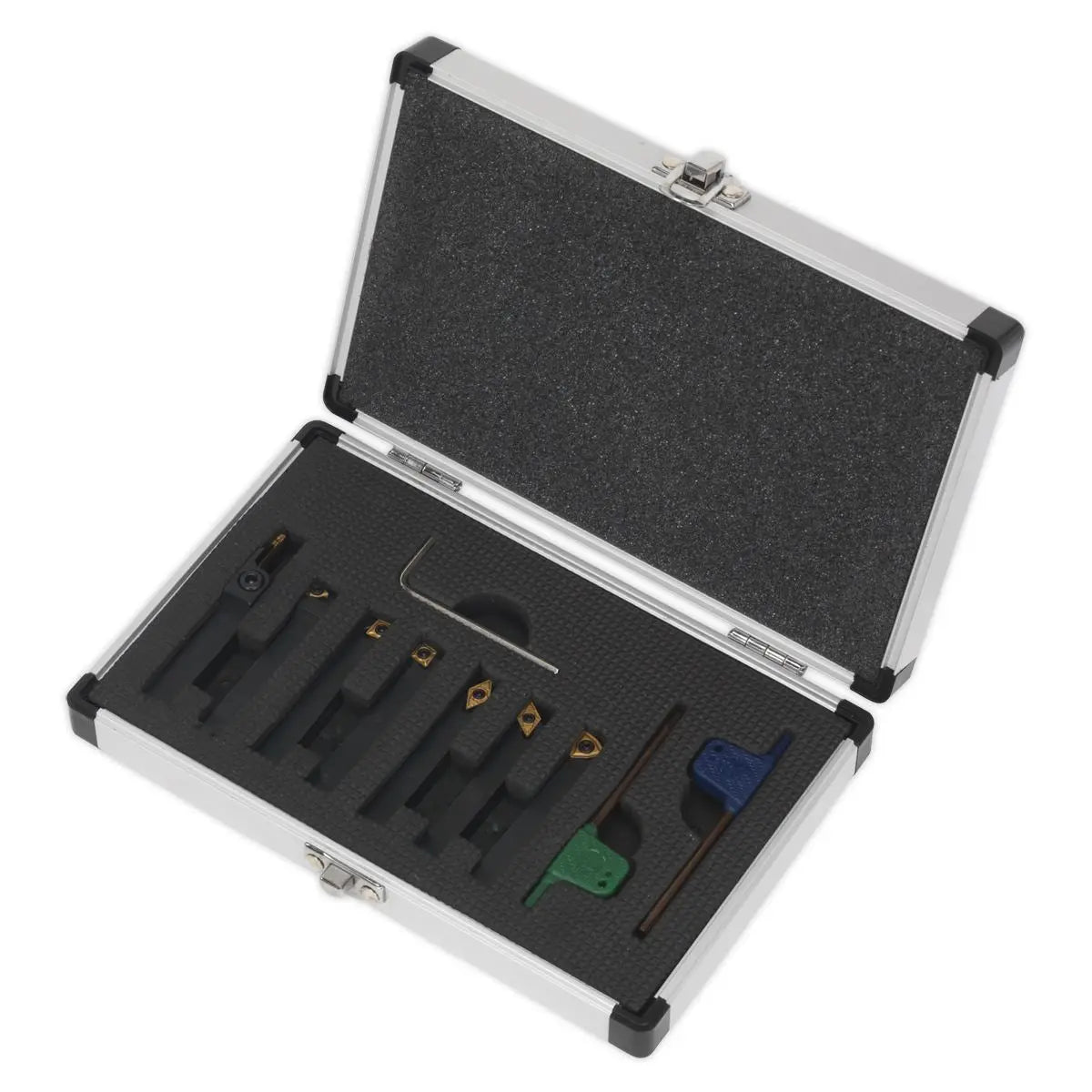 Sealey Indexable 8mm Lathe Turning Tool Set 7pc 
