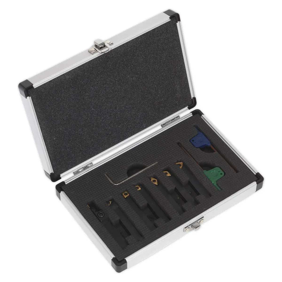 Sealey Indexable 8mm Lathe Turning Tool Set 7pc 