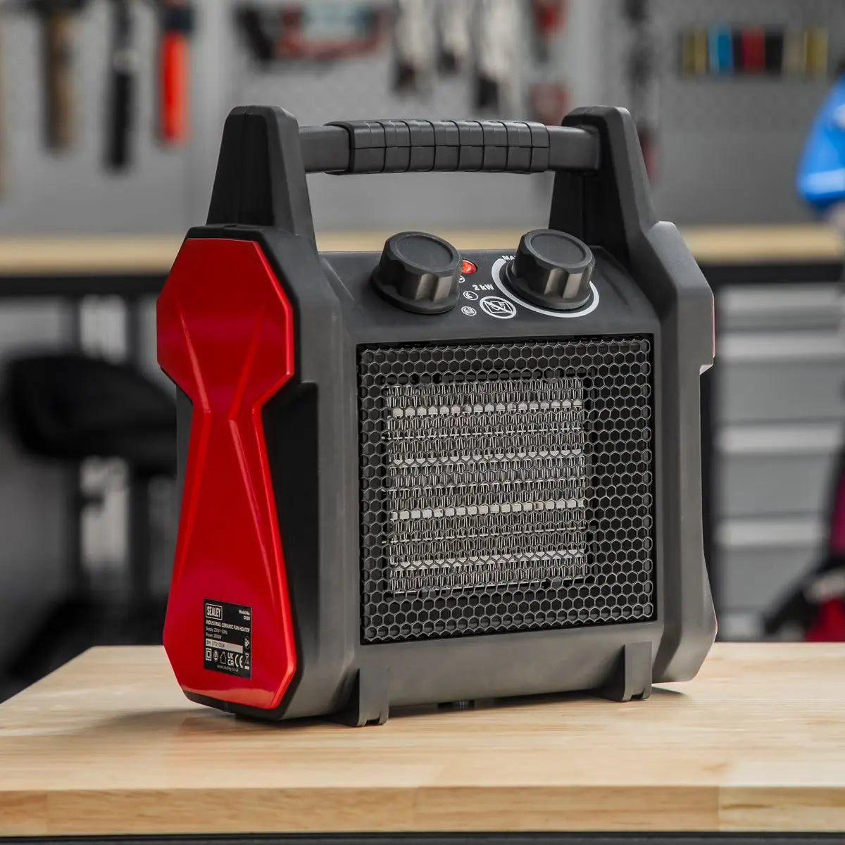 Sealey Industrial Ceramic Fan Heater 2000W 