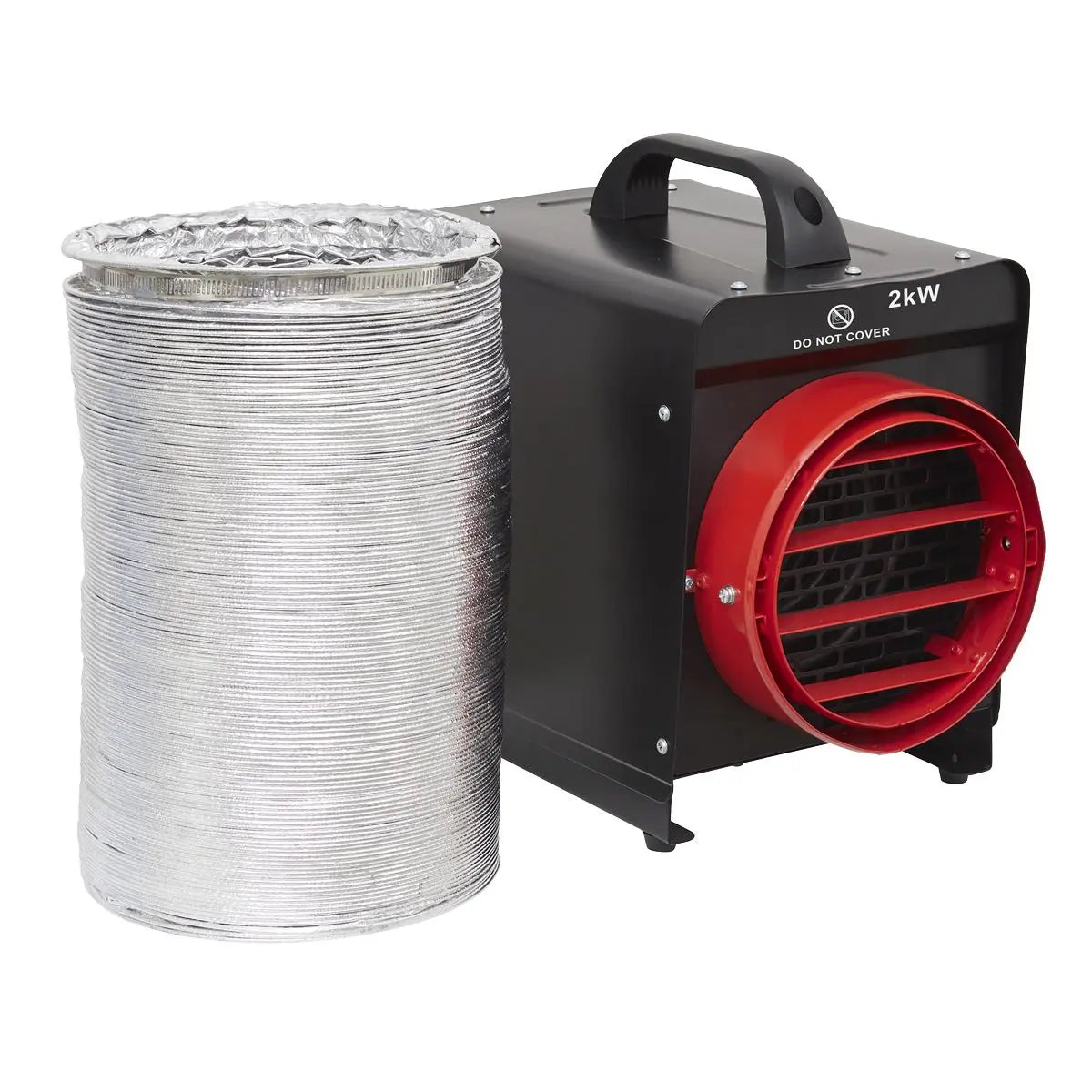 Sealey Industrial Fan Heater 2kW with Ducting 