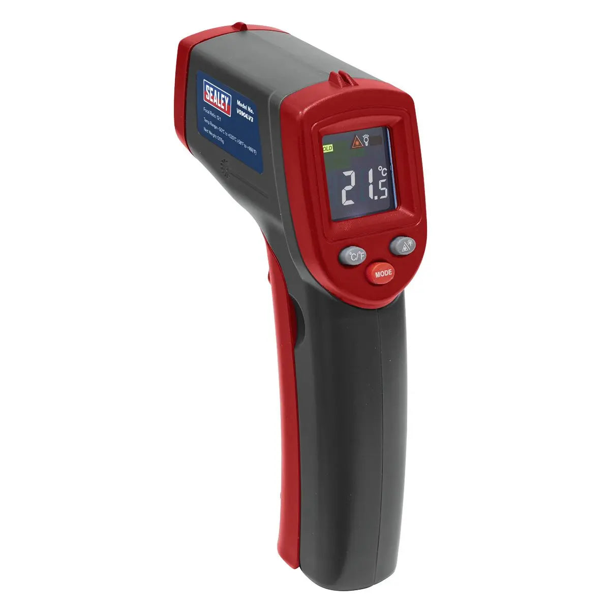 Sealey Infrared Laser Digital Thermometer 12:1 Faults Car Van 
