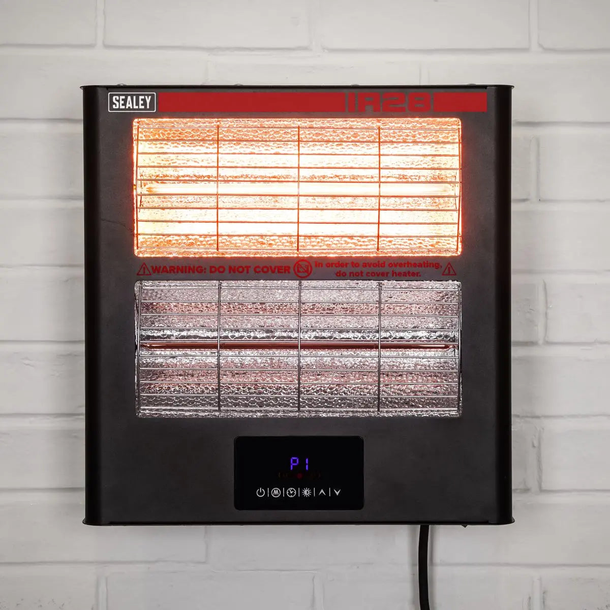 Sealey Infrared Quartz Heater - Wall Mounting 2.8kW/230V  White Rose Tools