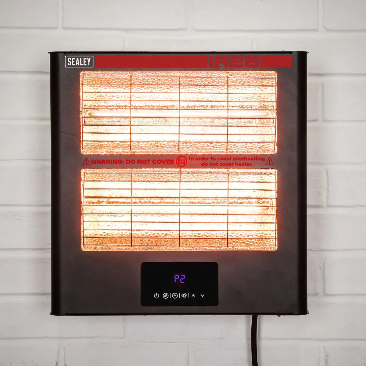 Sealey Infrared Quartz Heater - Wall Mounting 2.8kW/230V  White Rose Tools