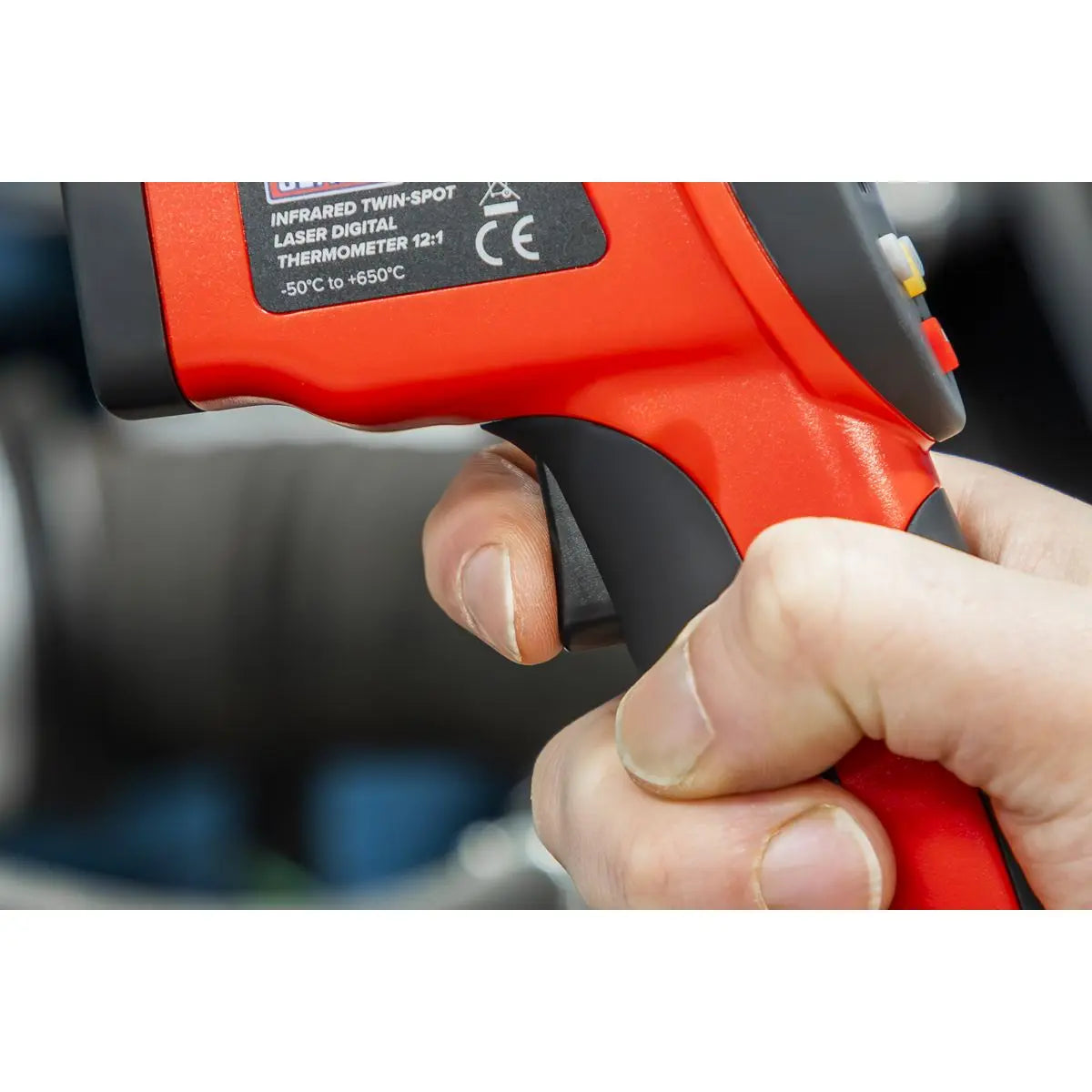 Sealey Infrared Twin-Spot Laser Digital Thermometer 12:1 