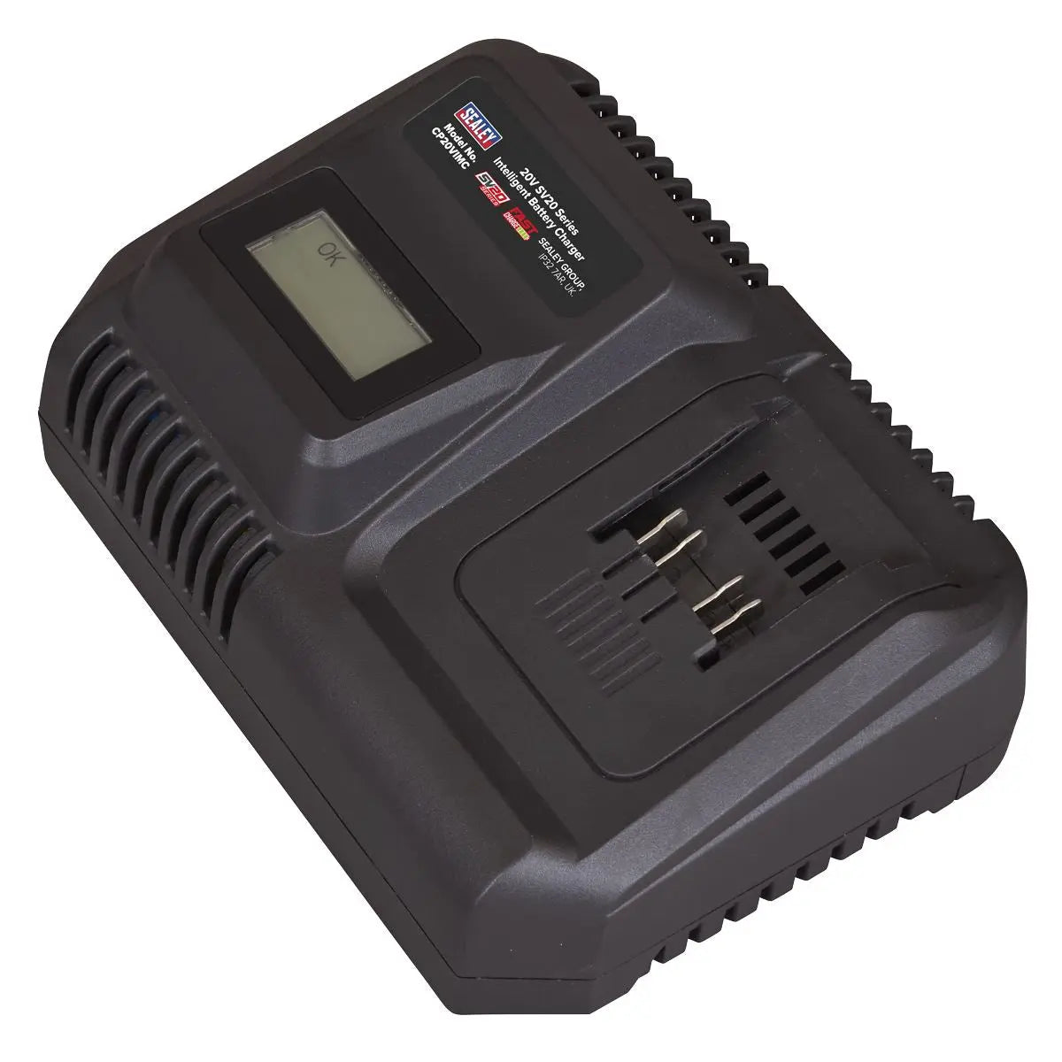 Sealey Intelligent Battery Charger 20V SV20 Series Lithium-ion  White Rose Tools