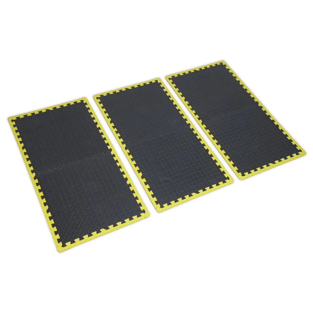 Sealey Interlocking EVA Foam Workshop Mat Set with Hi-Vis Edges 1240 x 1825mm 