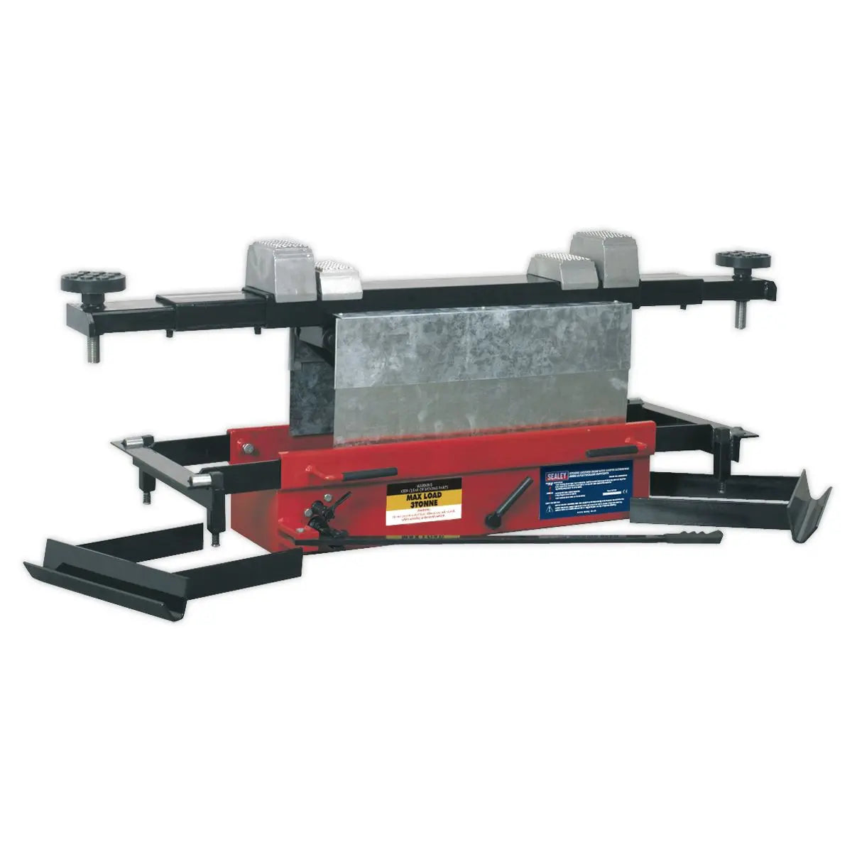 Sealey Jacking Beam 3 Tonne with Arm Extenders & Flat Roller Supports 
