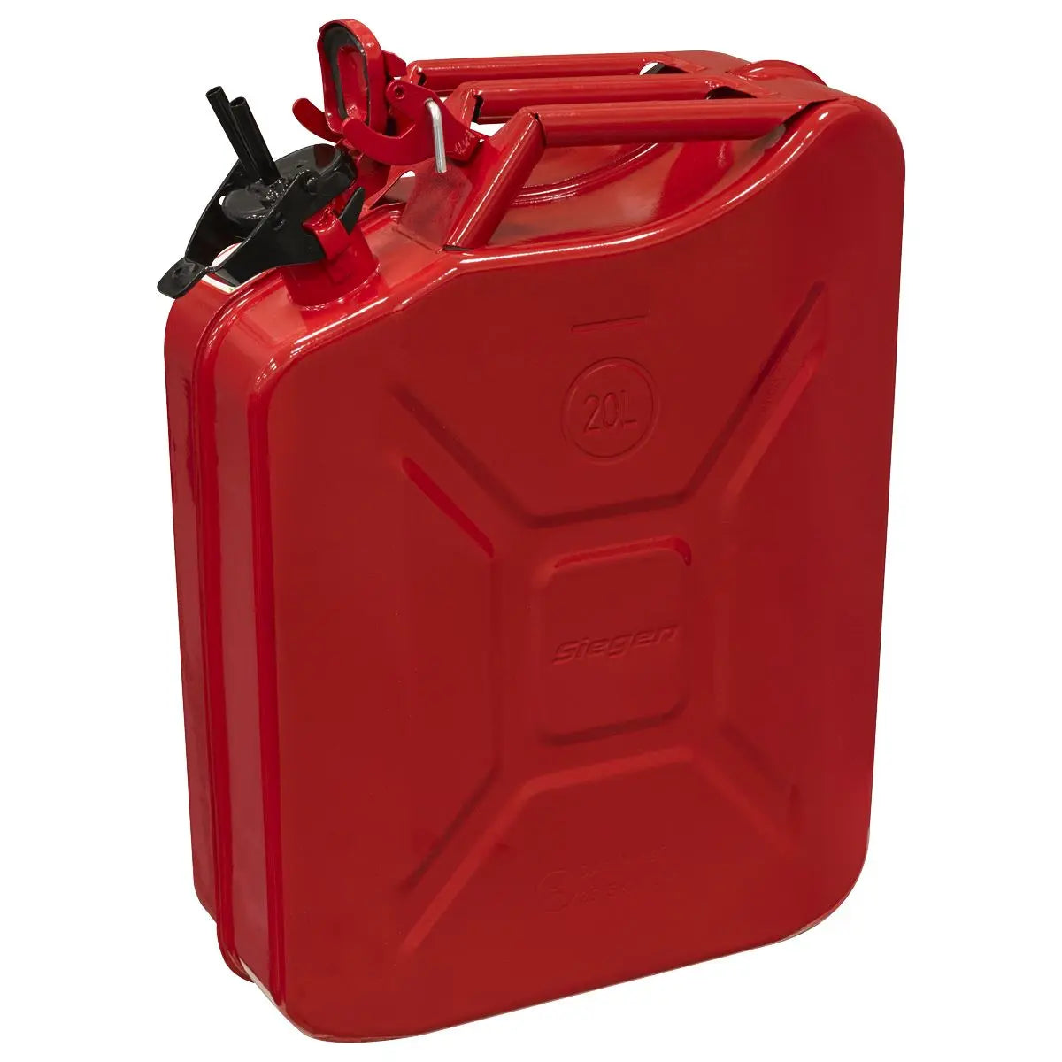 Sealey Jerry Can 20L - Red  White Rose Tools