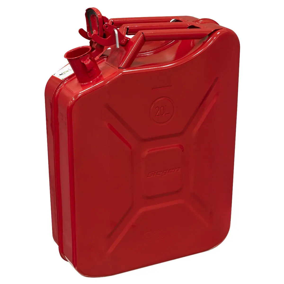 Sealey Jerry Can 20L - Red  White Rose Tools