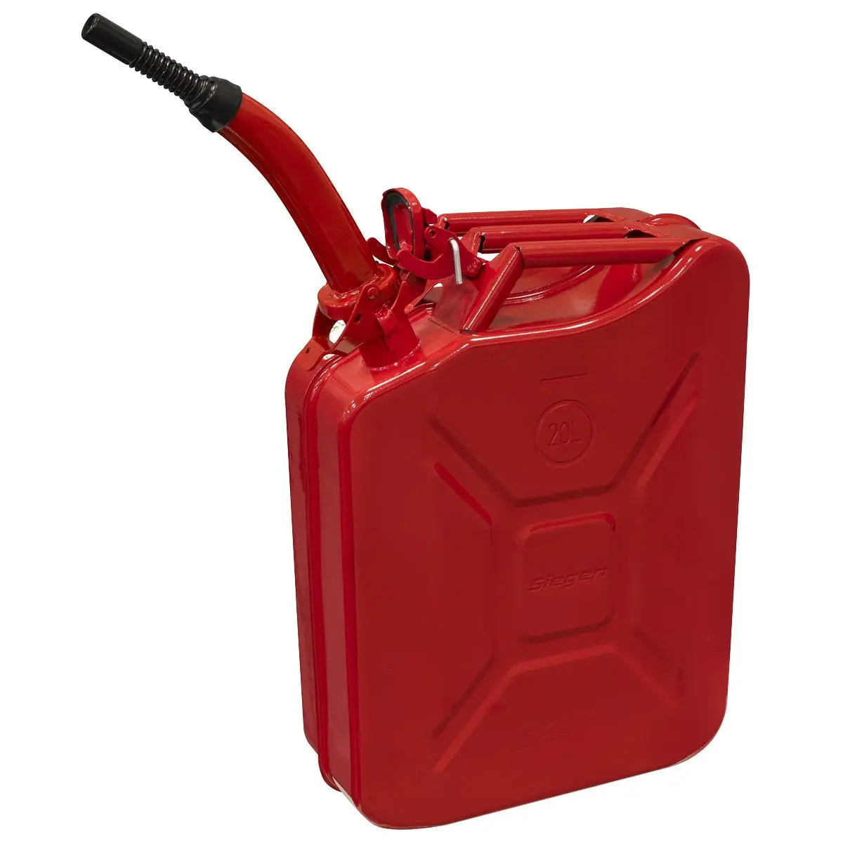 Sealey Jerry Can 20L - Red  White Rose Tools