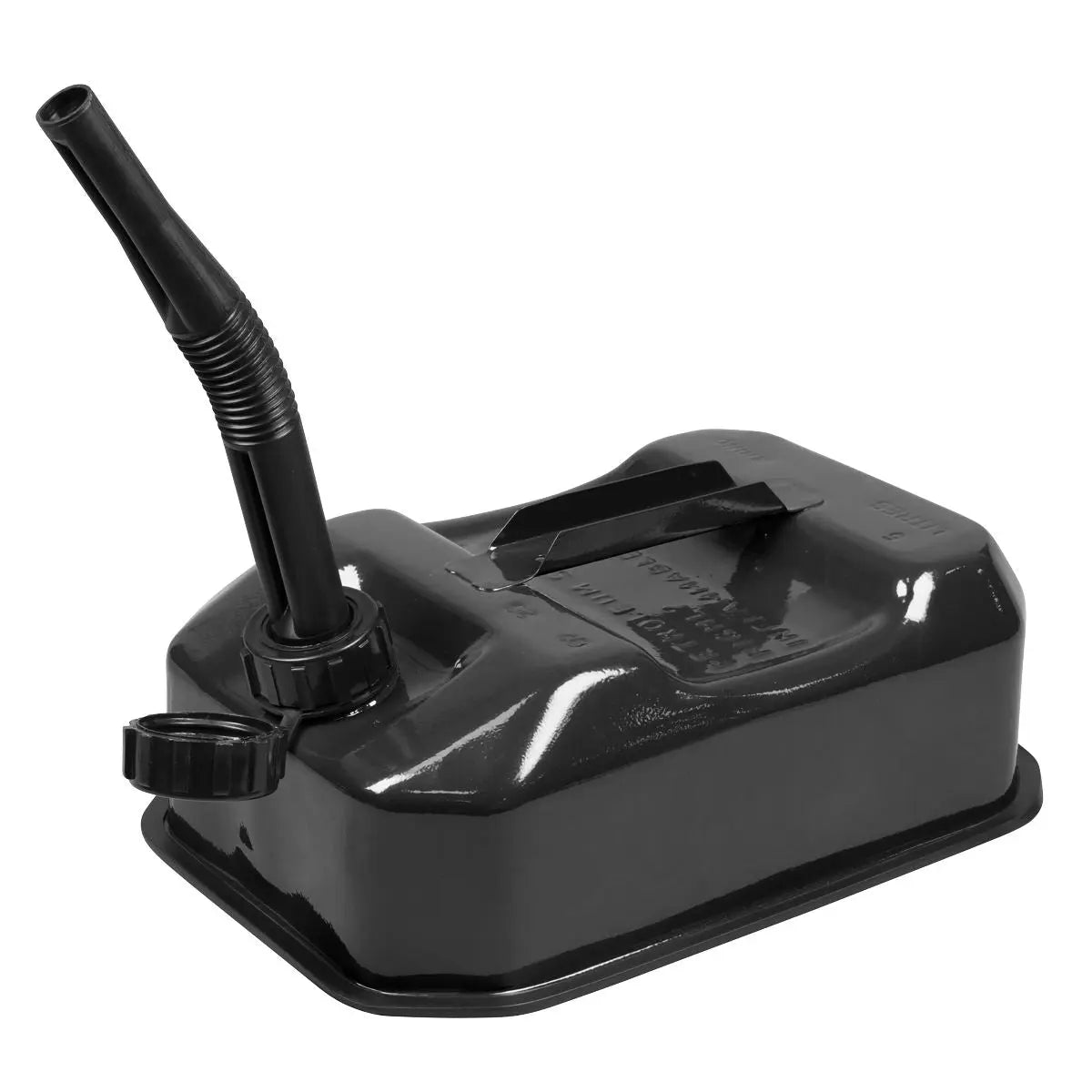 Sealey Jerry Can 5L - Black  White Rose Tools