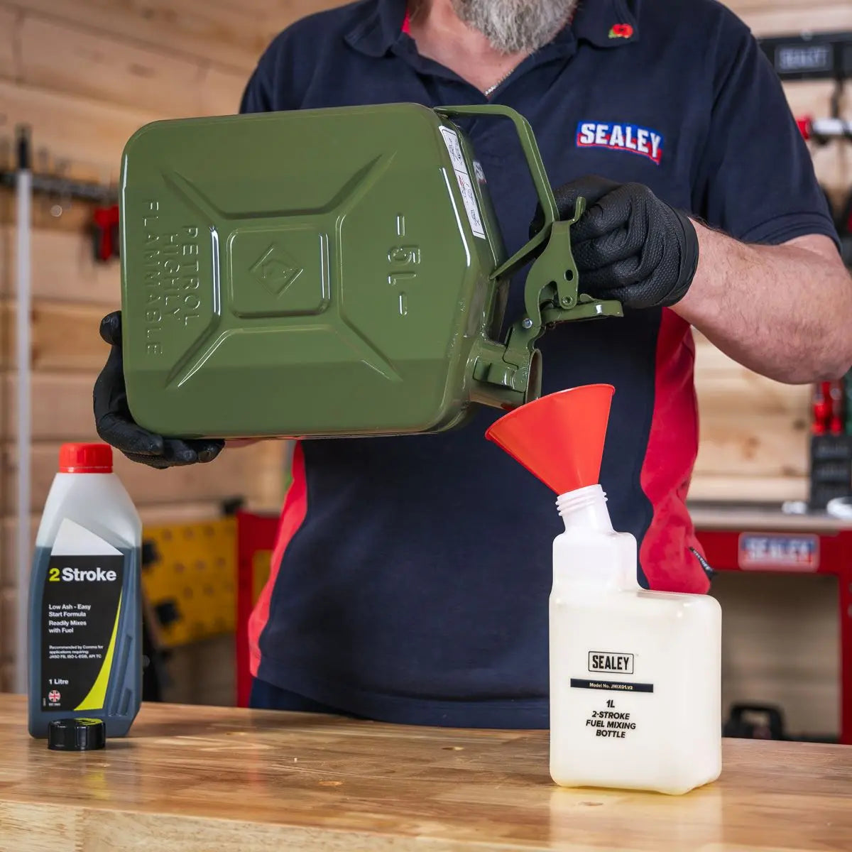 Sealey Jerry Can 5L - Green 